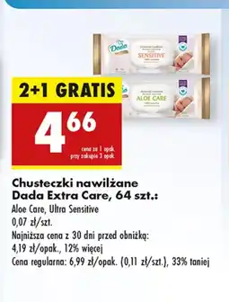 Biedronka Chusteczki nawilżane Dada oferta