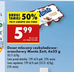 Biedronka Deser mleczny Monte oferta