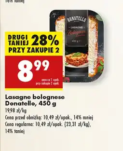 Biedronka Lasagne Donatello oferta