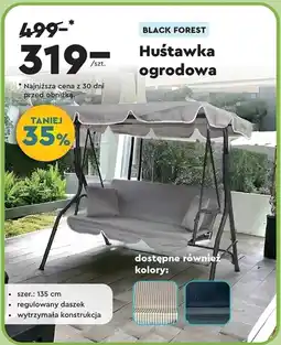 Biedronka Huśtawka ogrodowa Black oferta
