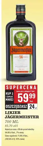 Biedronka Likier Jägermeister oferta