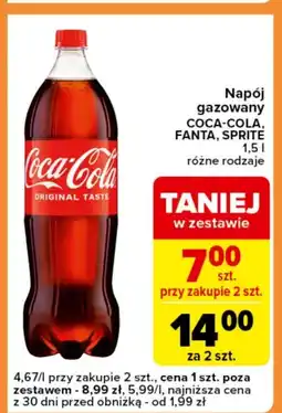 Carrefour Express Napój gazowany Coca-Cola oferta