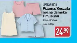 ALDI Piżama/Koszula nocna damska z muślinu oferta