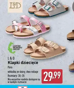 ALDI Klapki dziecięce L&D oferta