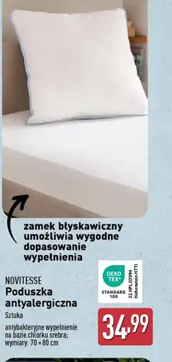 ALDI Poduszka antyalergiczna Novitesse oferta