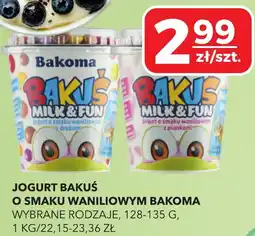 Top Market JOGURT BAKUŚ O SMAKU WANILIOWYM BAKOMA oferta