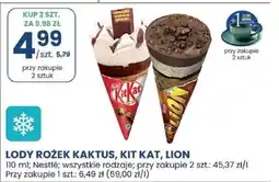 Stokrotka Lody rożek Kaktus, Kit Kat, Lion 110 ml Nestlé oferta
