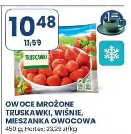 Stokrotka Owoce mrożone truskawki, wiśnie, mieszanka owocowa 450 g Hortex oferta