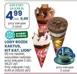 Stokrotka Lody rożek Kaktus, Kit Kat, Lion 110ml Nestlé oferta