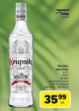 Carrefour Market Wódka Krupnik oferta