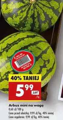 Biedronka Arbuz mini na wage oferta