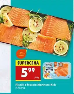Biedronka Fileciki z łososia Marinero Kids oferta