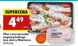 Biedronka Filet z morszczuka argentyńskiego bez skóry Marinero oferta