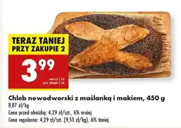 Biedronka Chleb nowodworski z maślanka i makiem , 450 g oferta