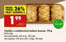 Biedronka Ciastko z nadzieniem kakao-banan, 70 g oferta