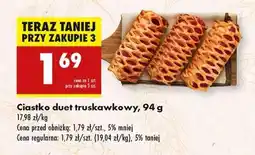 Biedronka Ciastko duet truskawkowy 94 g oferta