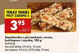 Biedronka Zapiekanka z pieczarkami , serem ketchupem i szynką , 150 g oferta