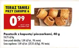 Biedronka Pasztecik z kapustą i pieczarkami , 40 g oferta