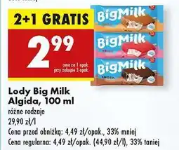 Biedronka Lody Big Milk Algida, 100 ml oferta