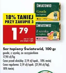 Biedronka Ser topiony Światowid, 100 g oferta