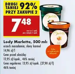 Biedronka Lody Marletto, 500 ml oferta