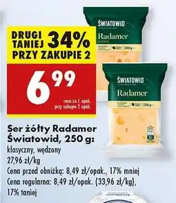 Biedronka Şer żółty Radamer : Światowid , 250 g oferta