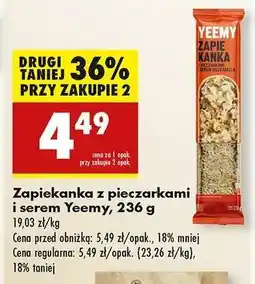 Biedronka Zapiekanka z pieczarkami i serem Yeemy, 236 g oferta