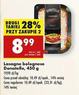 Biedronka Lasagne bolognese Donatello, 450 g oferta