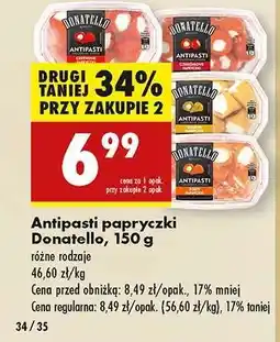Biedronka Antipasti papryczki Donatello, 150 g oferta