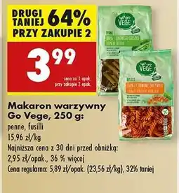Biedronka Makaron warzywny Go Vege, 250 g oferta