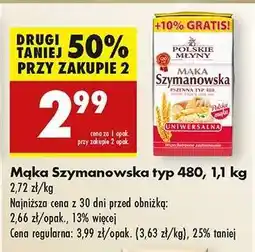 Biedronka Mąka Szymanowska typ 480, 1,1 kg oferta