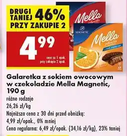 Biedronka Galaretka z sokiem owocowym w czekoladzie Mella Magnetic , 190 g oferta