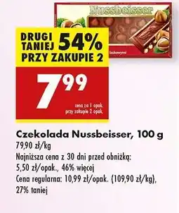 Biedronka CZEKOLADA NUSSBEISSER 100 G oferta
