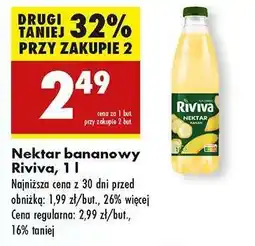 Biedronka Nektar bananowy Riviva, 1 l oferta