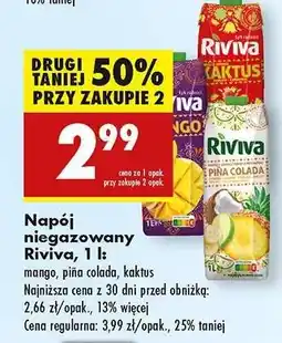 Biedronka Napój niegazowany Riviva, 1 l oferta