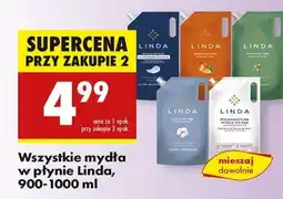 Biedronka Wszystkie mydła w płynie Linda, 900-1000 ml oferta