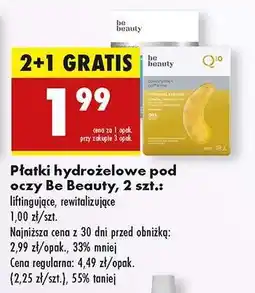 Biedronka Płatki hydrożelowe pod oczy Be Beauty, 2 szt oferta