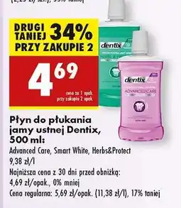Biedronka Płyn do płukania jamy ustnej Dentix, 500 ml oferta