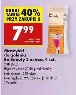 Biedronka Be Beauty 3 ostrza, 4 szt oferta