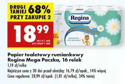 Biedronka Papier toaletowy rumiankowy Regina Mega Paczka , 16 rolek oferta