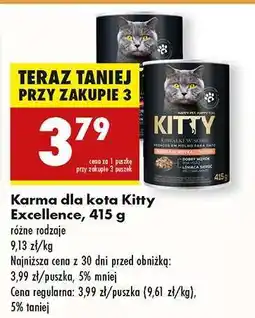 Biedronka Karma dla kota Kitty Excellence, 415 g oferta