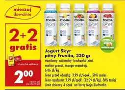 Biedronka Jogurt Skyr pitny Fruvita, 330 g oferta