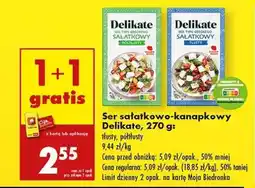 Biedronka Ser sałatkowo-kanapkowy Delikate, 270 g oferta
