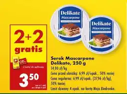 Biedronka Serek Mascarpone Delikate 250 g oferta