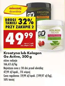 Biedronka Kreatyna lub Kolagen Go Active, 300 g oferta