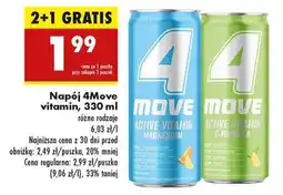 Biedronka Napój 4Move vitamin, 330 ml oferta