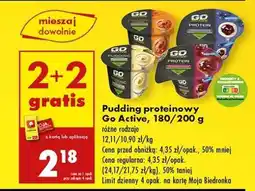 Biedronka Pudding proteinowy Go Active, 180/200 g oferta