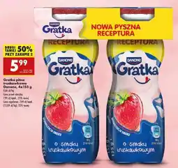 Biedronka Gratka pitna truskawkowa Danone, 4x155 g oferta
