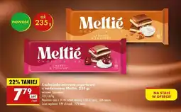Biedronka Czekolada mleczna jogurtowa z nadzieniem Meltiė, 235 g oferta