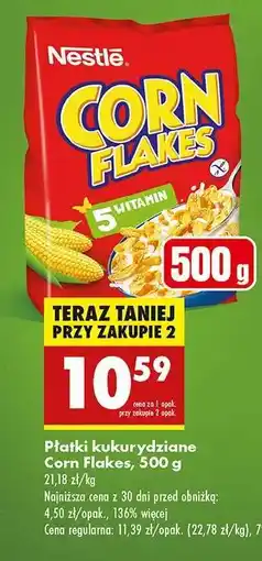 Biedronka Płatki kukurydziane Corn Flakes , 500 g oferta